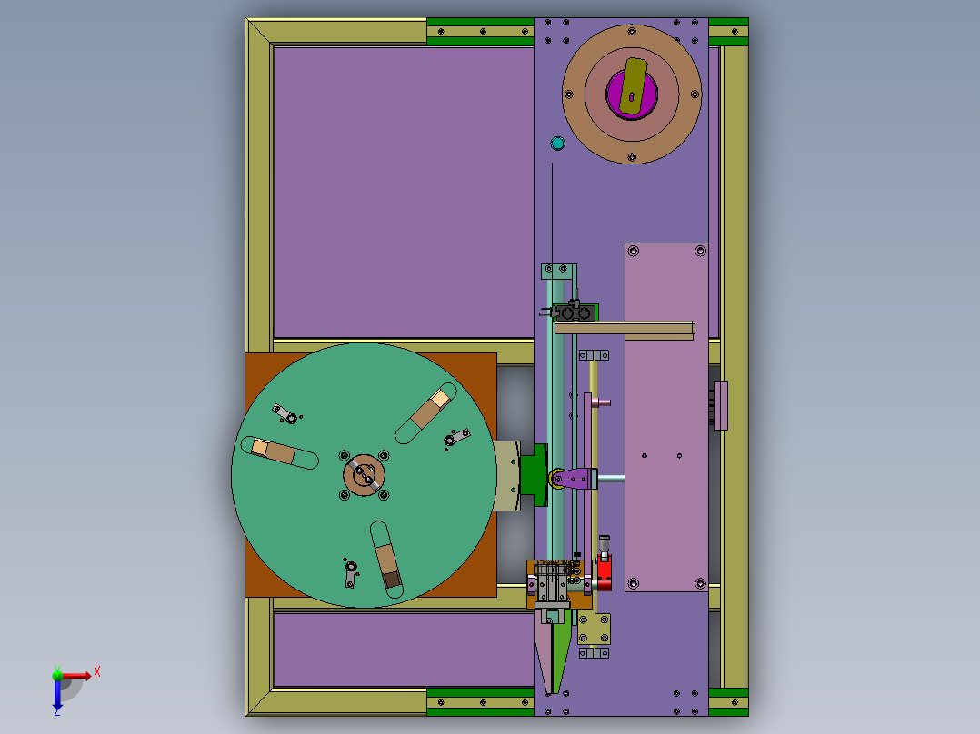 圆罩体塑膜覆膜机sw18可编辑俯视图