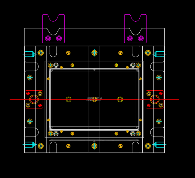 笔记本电脑A面外壳整形模具设计图