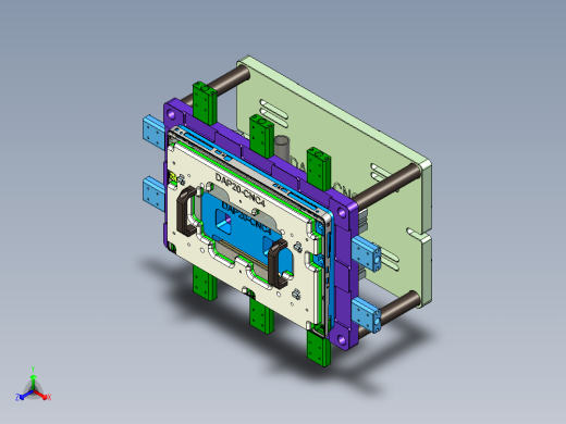 大尺寸电脑中框铣落余料CNC编程程序模型