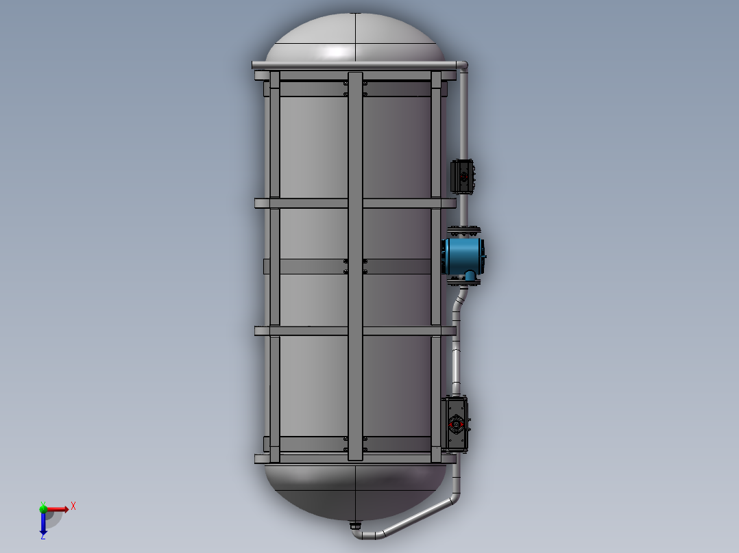 液态氢槽储罐俯视图