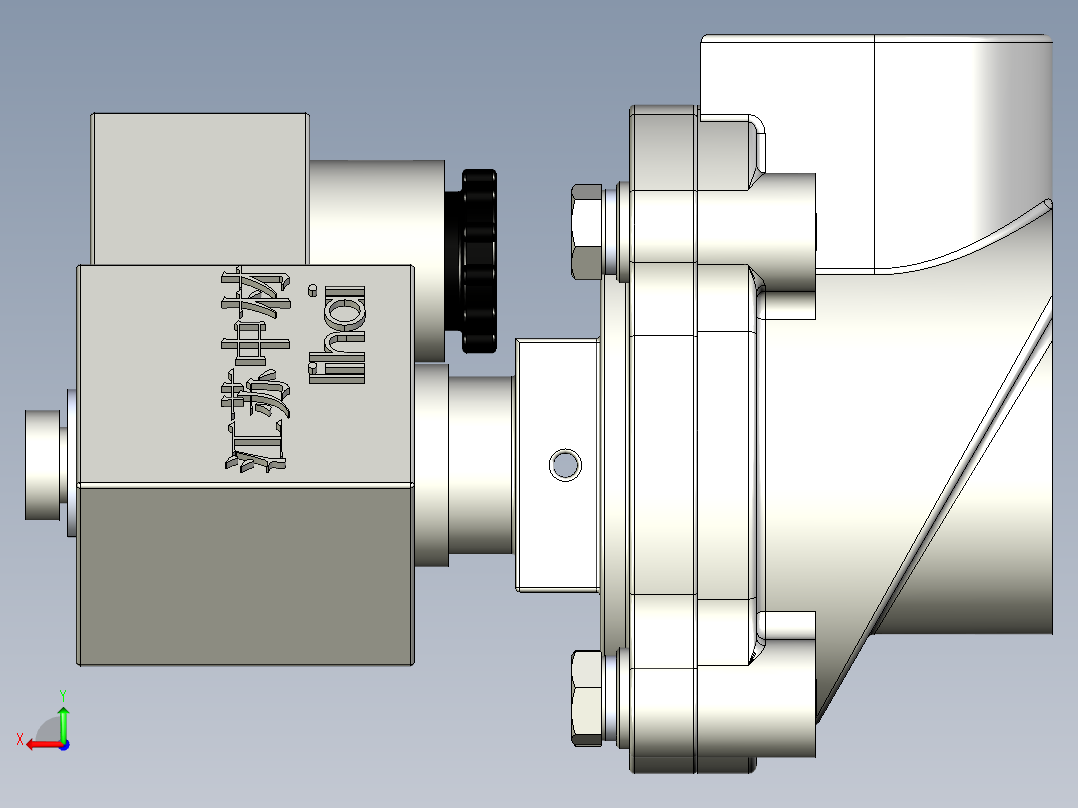 电磁脉冲阀后视图
