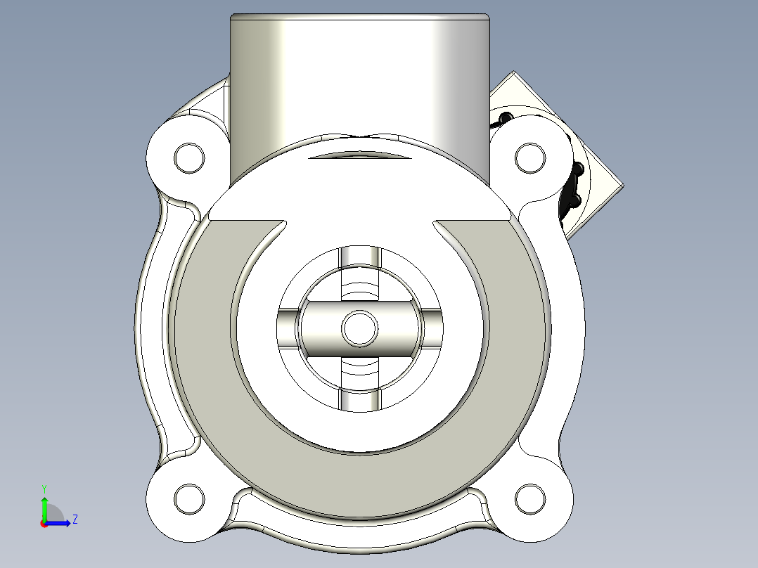 电磁脉冲阀左视图