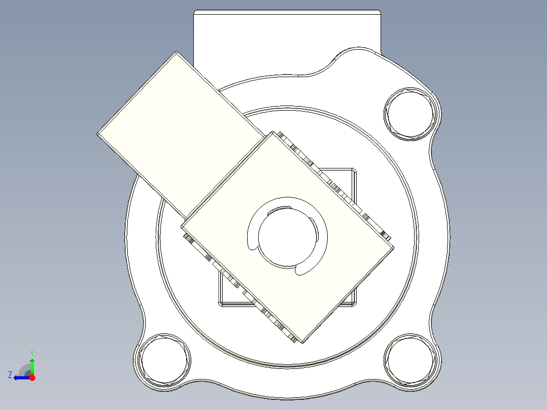电磁脉冲阀右视图