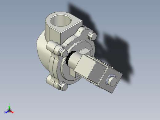 电磁脉冲阀正等轴测缩略图
