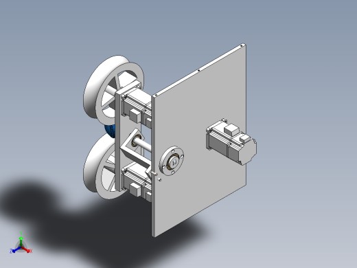 凸轮连杆伺服角度调整发球装置正等轴测缩略图