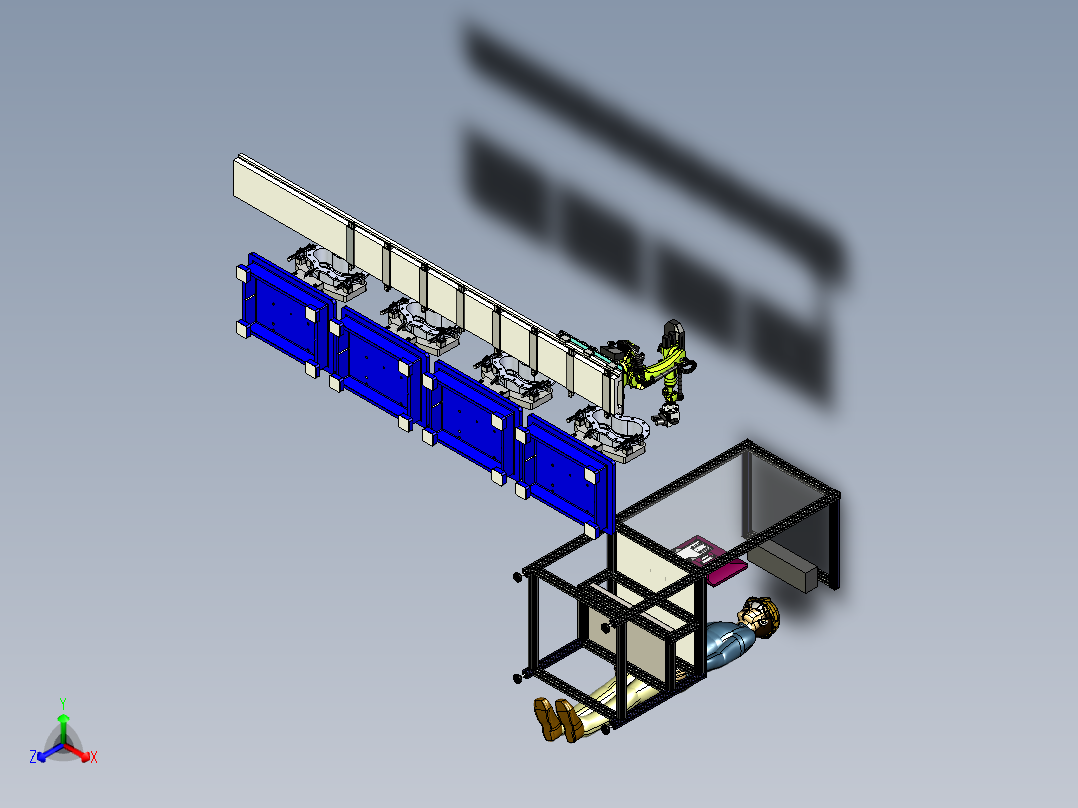 齿轮箱的视觉机械手检测模拟
