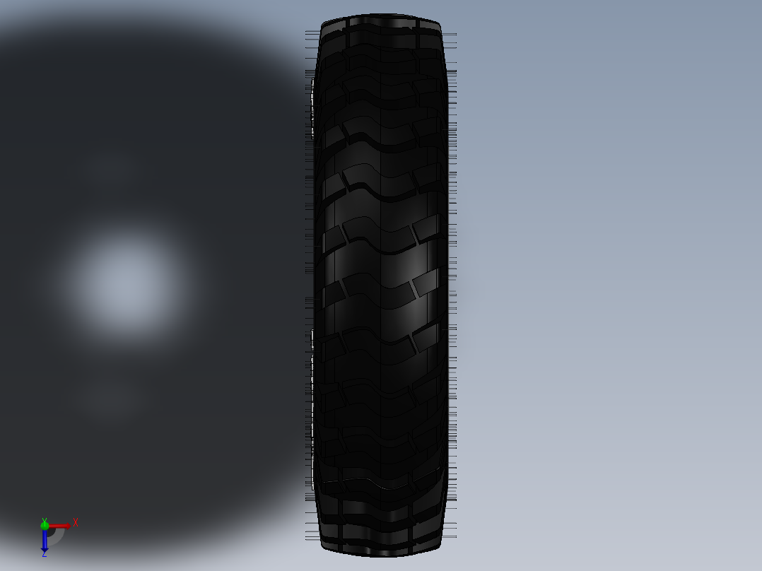 轮胎、车轮、轮毂(39)俯视图