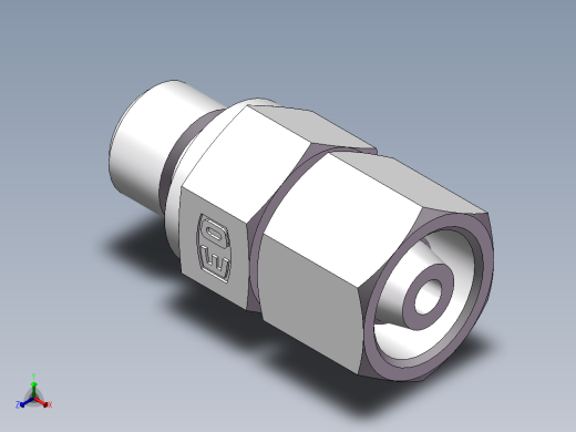 直通管螺纹组合接头、2DC-04-16WD正等轴测缩略图