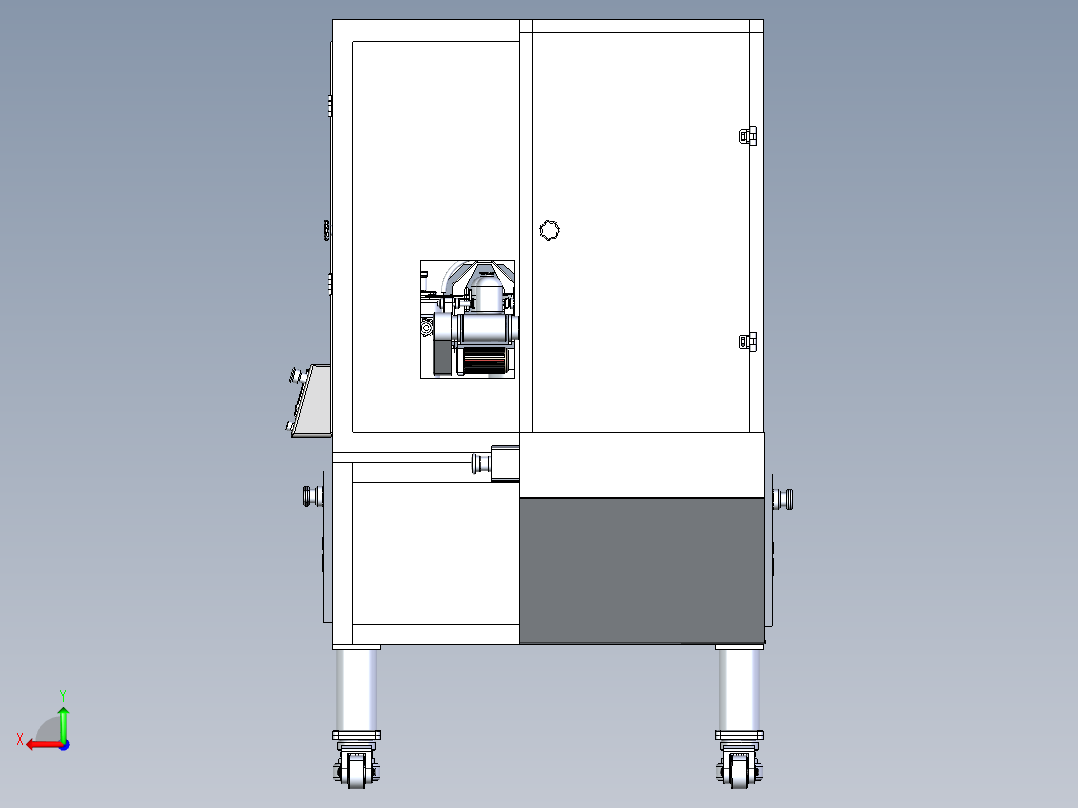 B2003977-50毫升液体灌装机后视图