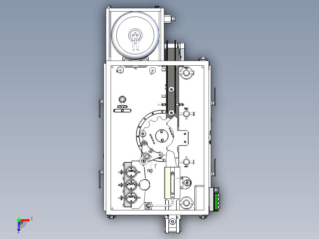 B2003977-50毫升液体灌装机俯视图