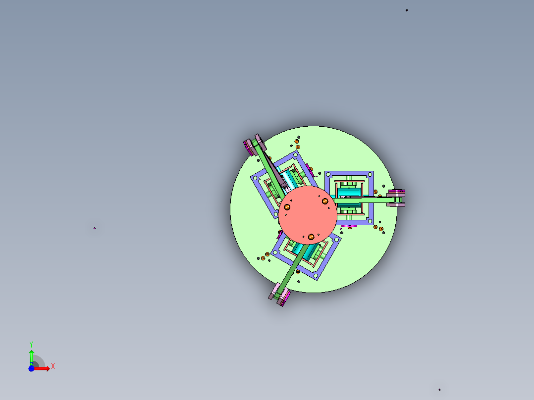 六维力反馈控制器前视图