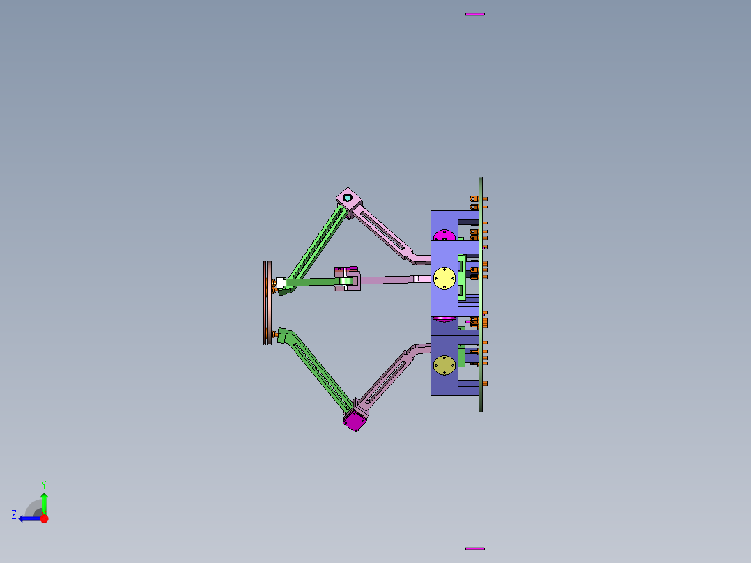 六维力反馈控制器右视图