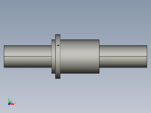 JF16032-8滚珠丝杆3D模型前视缩略图