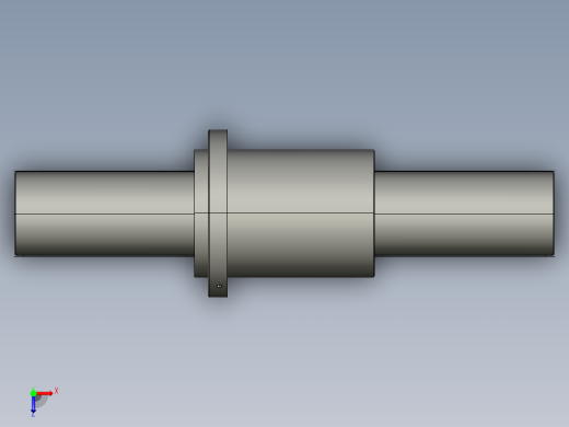 JF16032-8滚珠丝杆3D模型俯视缩略图