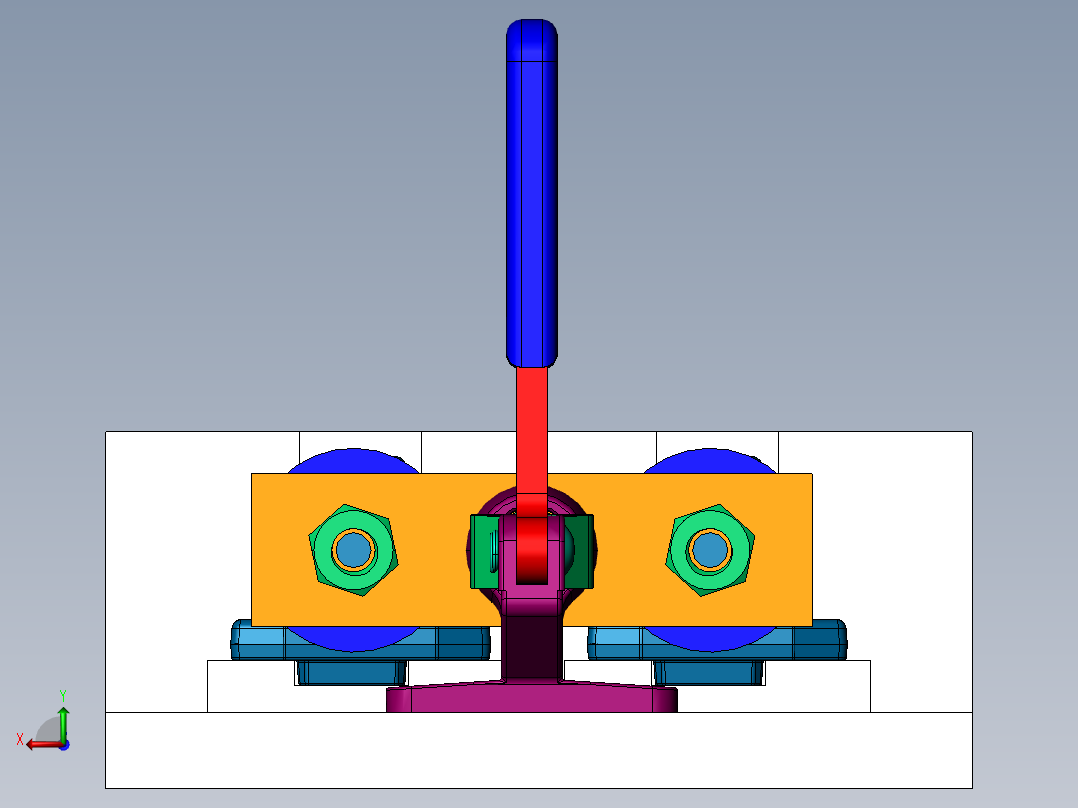 工装治具后视图