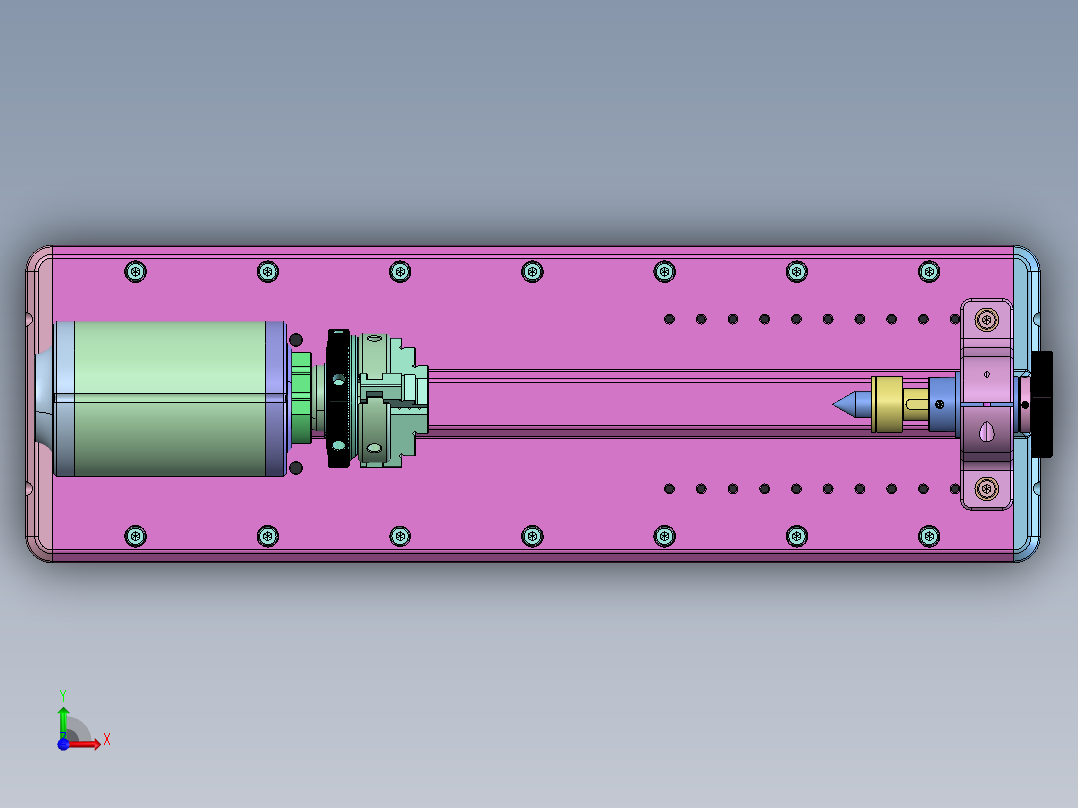 数控机床旋转模块前视图