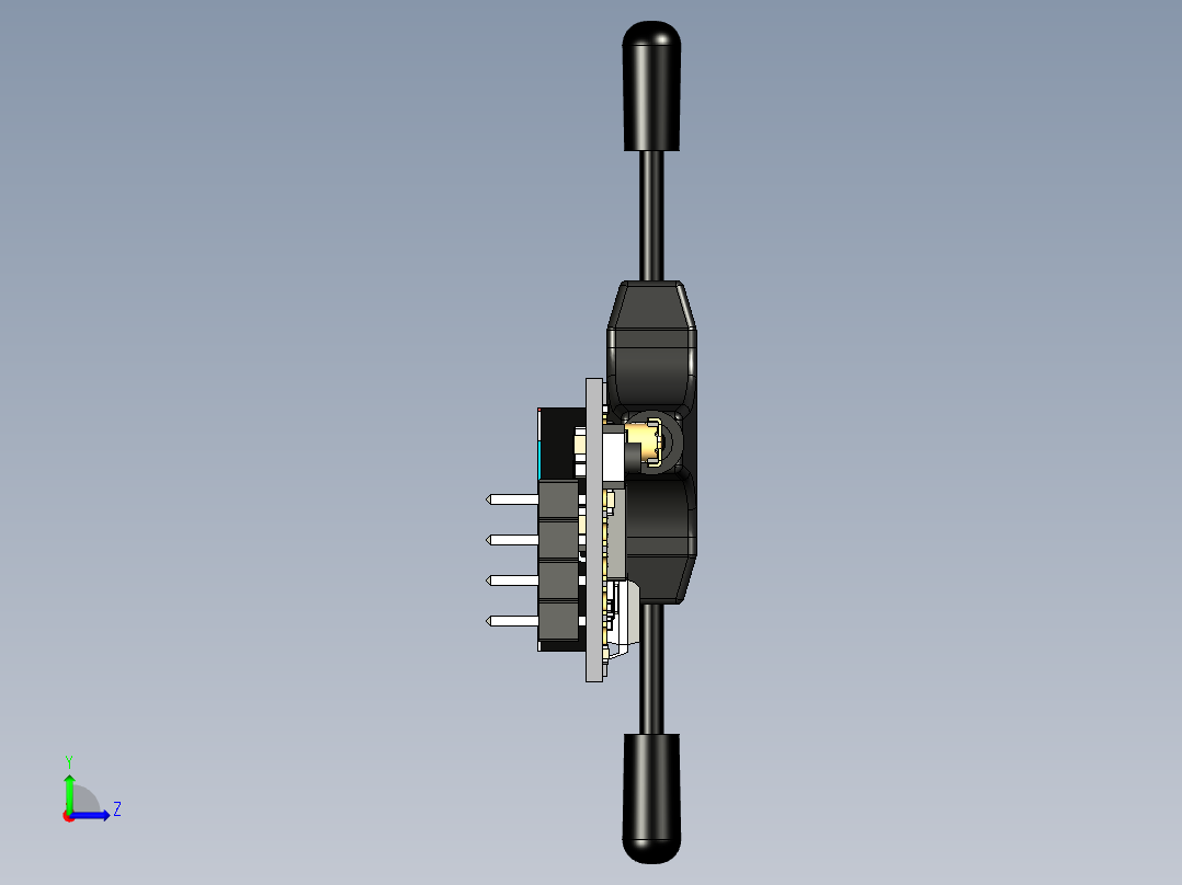 XF 头部追踪器数据链路模块左视图