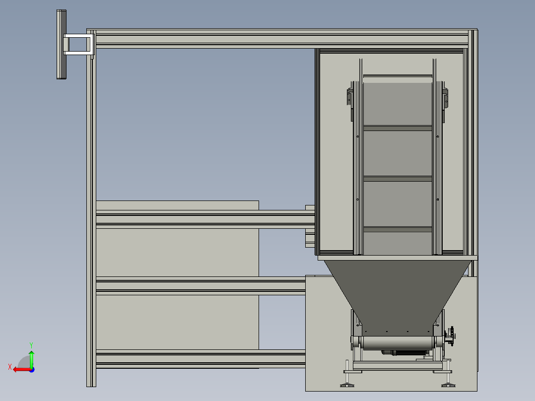 分流盘组装设备后视图