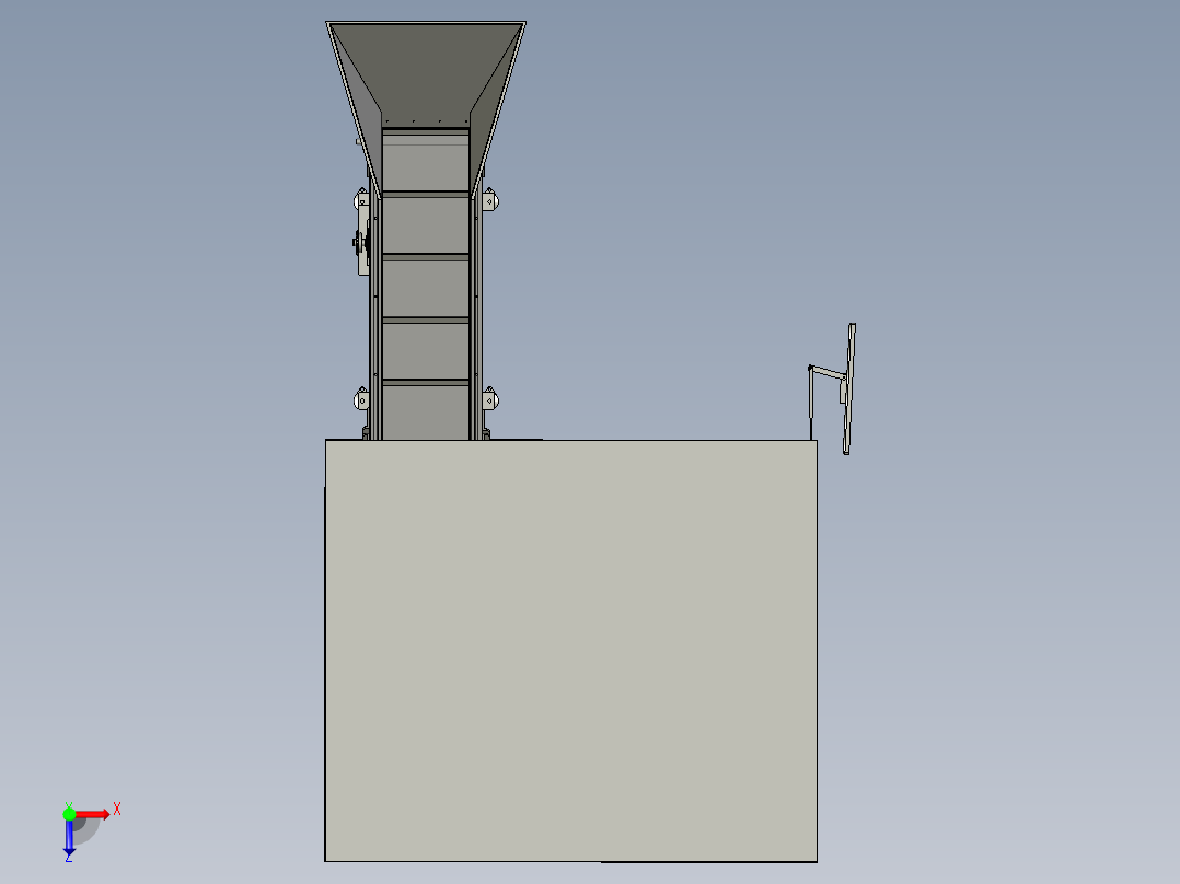 分流盘组装设备俯视图