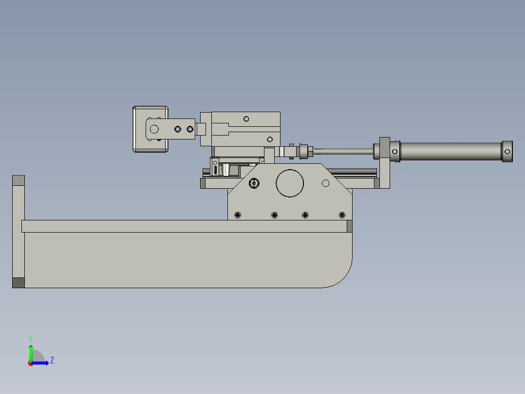 治具移栽组件左视图
