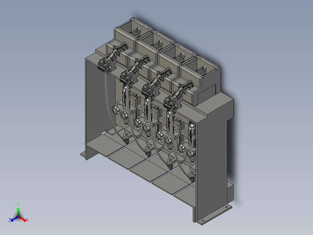 螺丝枪组件正等轴测图