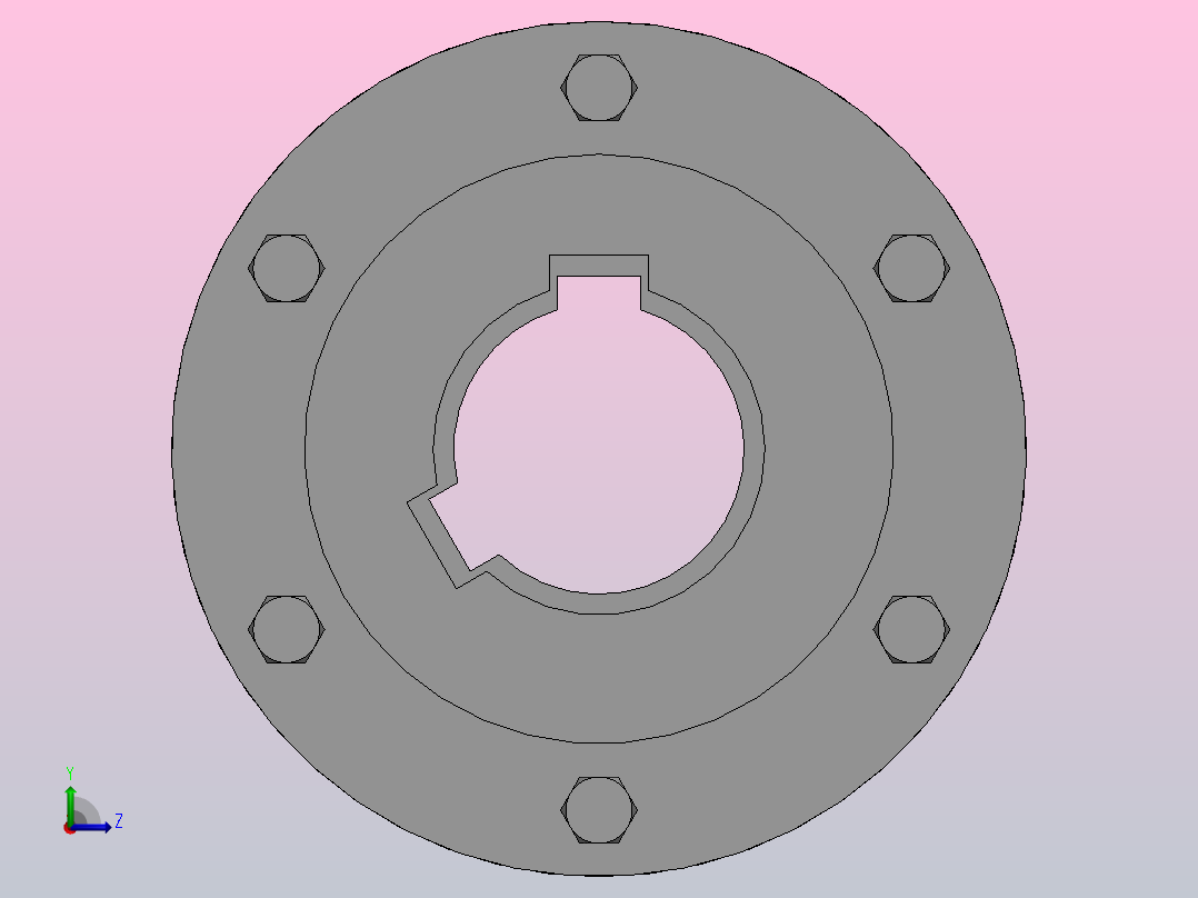 GⅡCLZ1～13型鼓形齿式联轴器_GⅡCLZ1联轴器 B 40×112／ B 35×82后视图