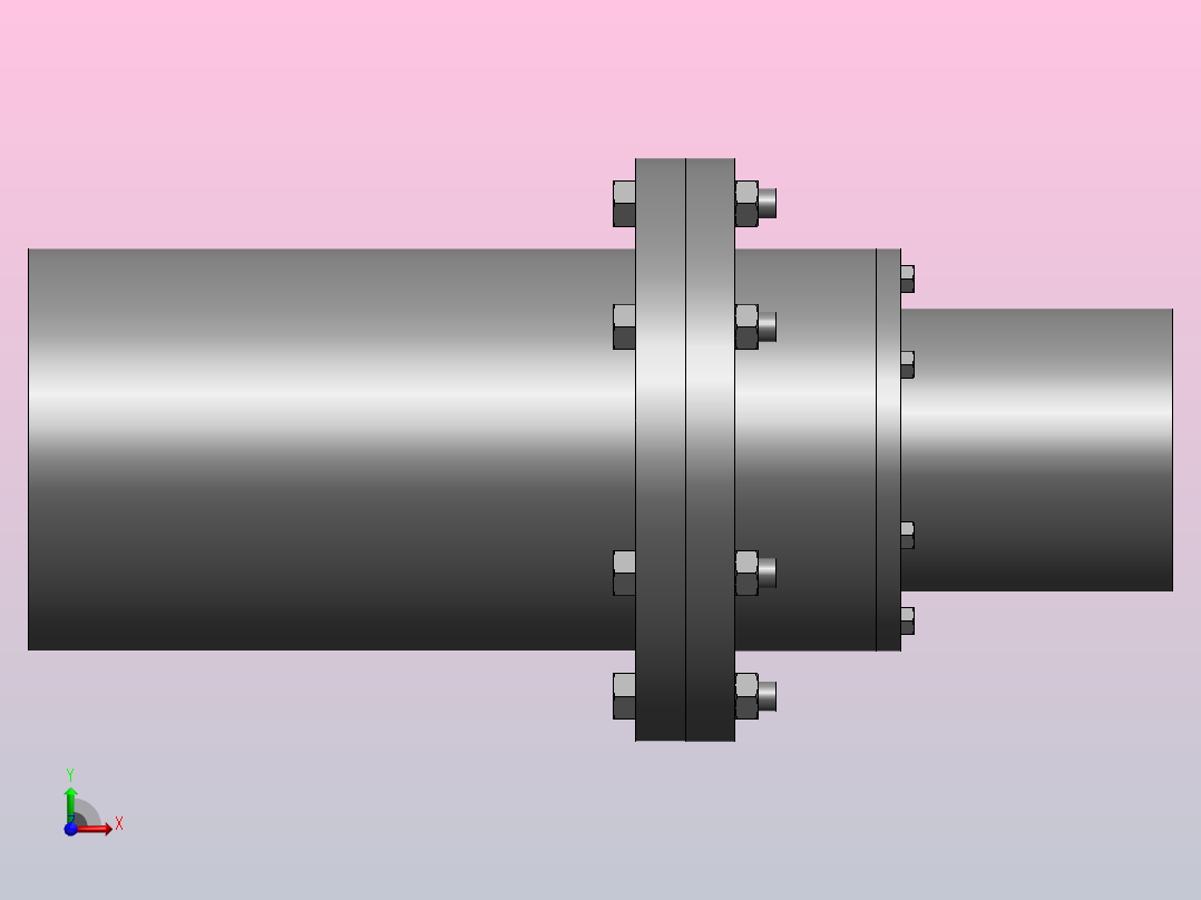 GⅡCLZ1～13型鼓形齿式联轴器_GⅡCLZ1联轴器 B 40×112／ B 35×82左视图