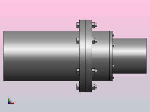 GⅡCLZ1～13型鼓形齿式联轴器_GⅡCLZ1联轴器 B 40×112／ B 35×82左视缩略图