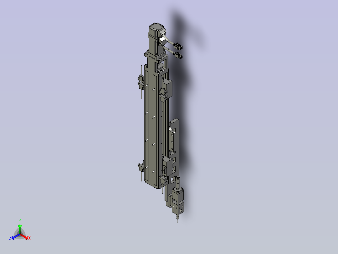 蓝胶点胶Z轴装配2主视图