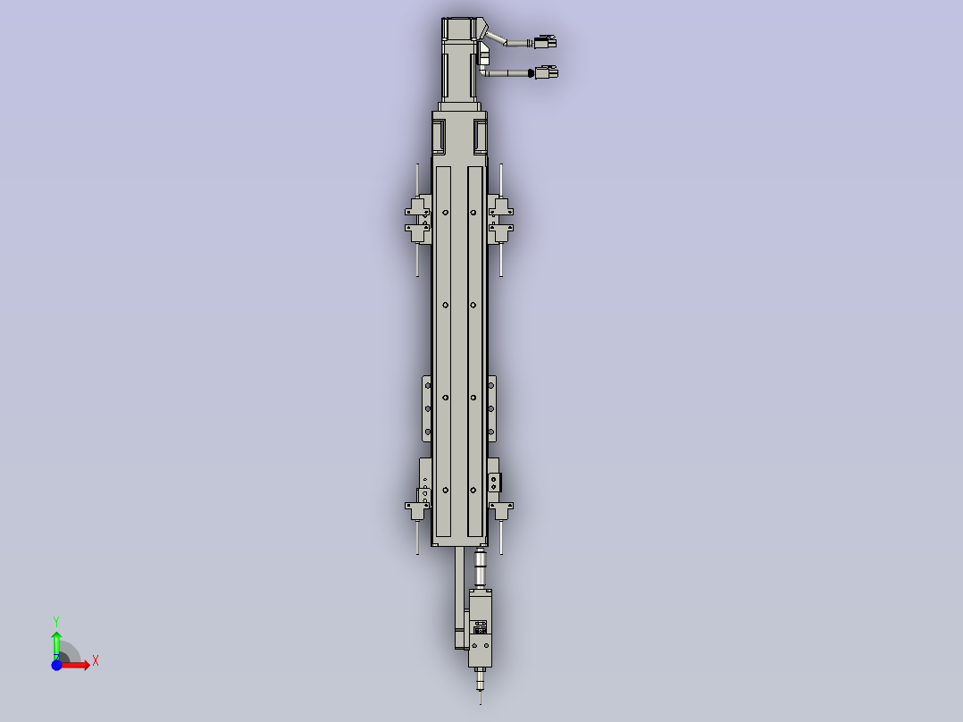 蓝胶点胶Z轴装配2前视图