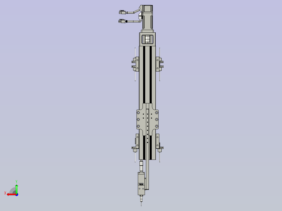 蓝胶点胶Z轴装配2后视图