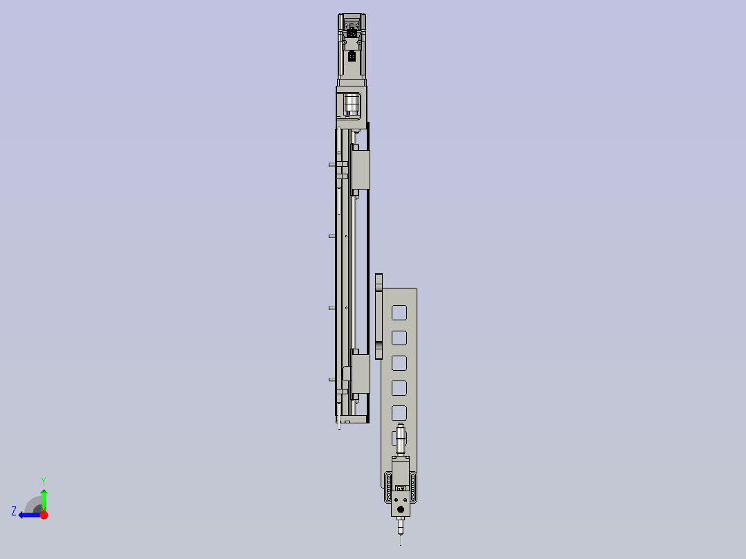 蓝胶点胶Z轴装配2右视图
