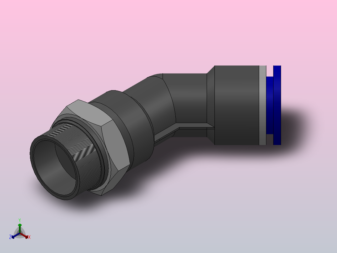 IPL45-G 45度螺纹弯头-G螺纹_IPL45 10-G03正等轴测图