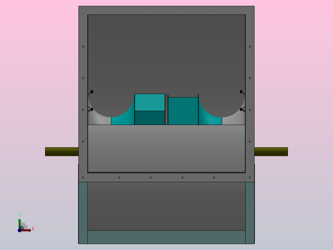 SAB-KH双吸后倾离心风机[KH 5.6]应达风机前视图