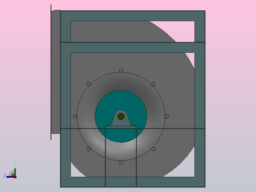 SAB-KH双吸后倾离心风机[KH 5.6]应达风机右视缩略图