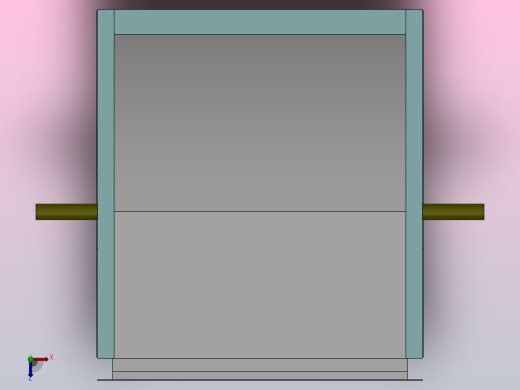 SAB-KH双吸后倾离心风机[KH 5.6]应达风机俯视缩略图