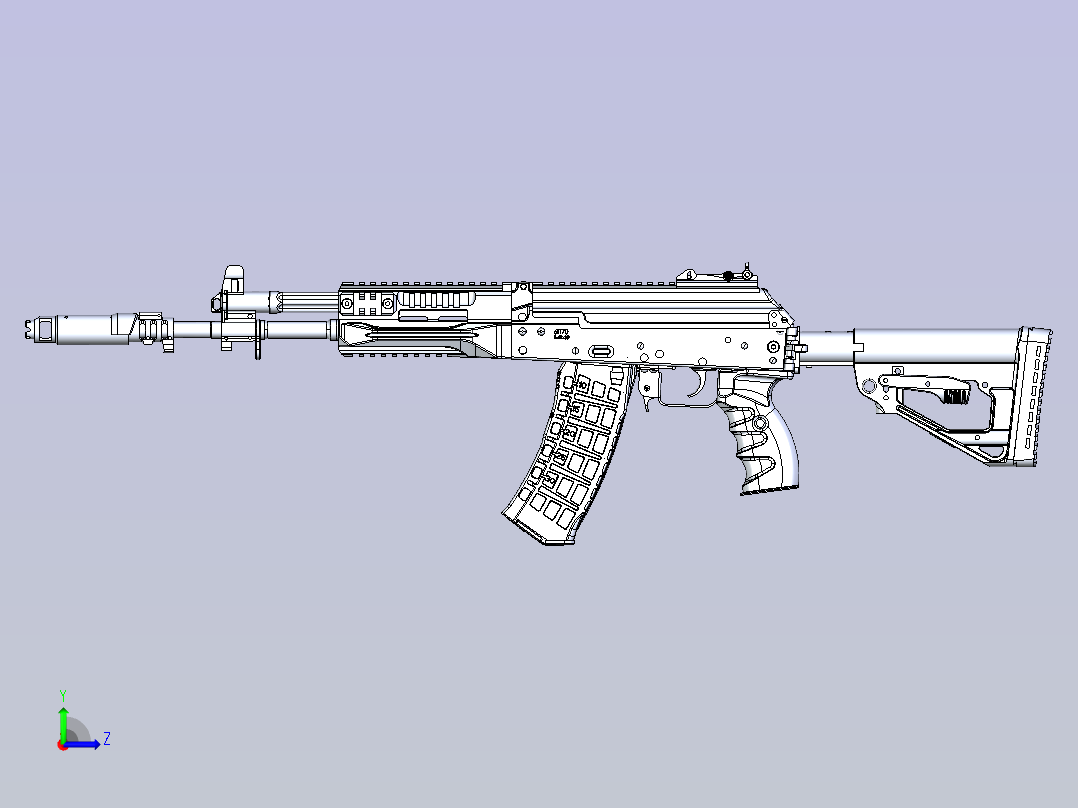 AK-12 Reference Model左视图