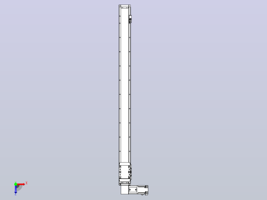 机器人皮带驱动直线轴TPA-GCB-80-P60-L1050-DL-M20-N3俯视缩略图