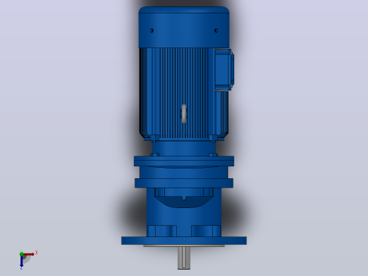 RXF57法兰轴伸式安装斜齿轮减速机RX57-Y0.37-4P-71-M1-0°-Φ200俯视缩略图