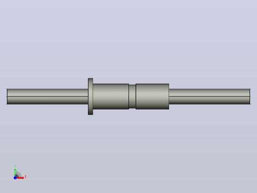 DKFZD5016-6滚珠丝杆3D模型前视缩略图