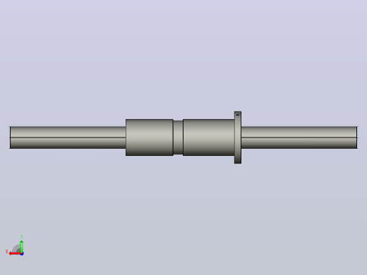 DKFZD5016-6滚珠丝杆3D模型后视缩略图