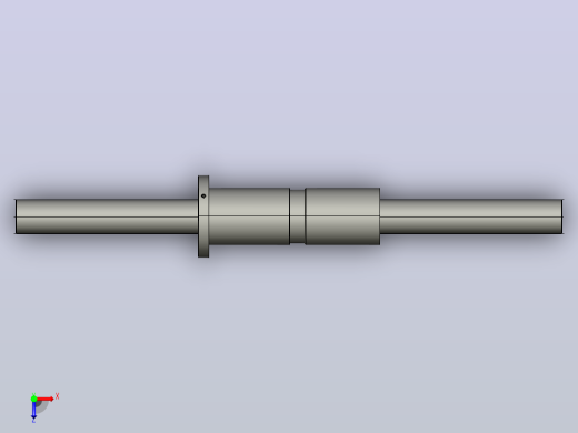 DKFZD5016-6滚珠丝杆3D模型俯视缩略图