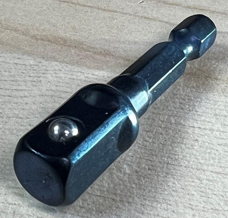 1-4英寸六角柄至3-8英寸方形驱动适配器