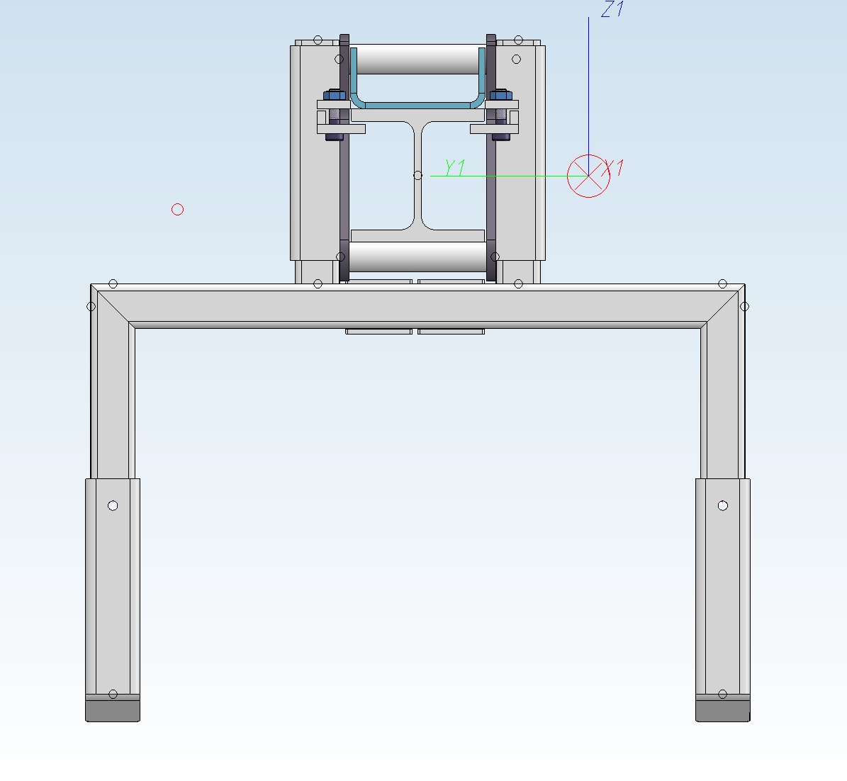 家庭健身房钢梁结构3D图纸 STP格式