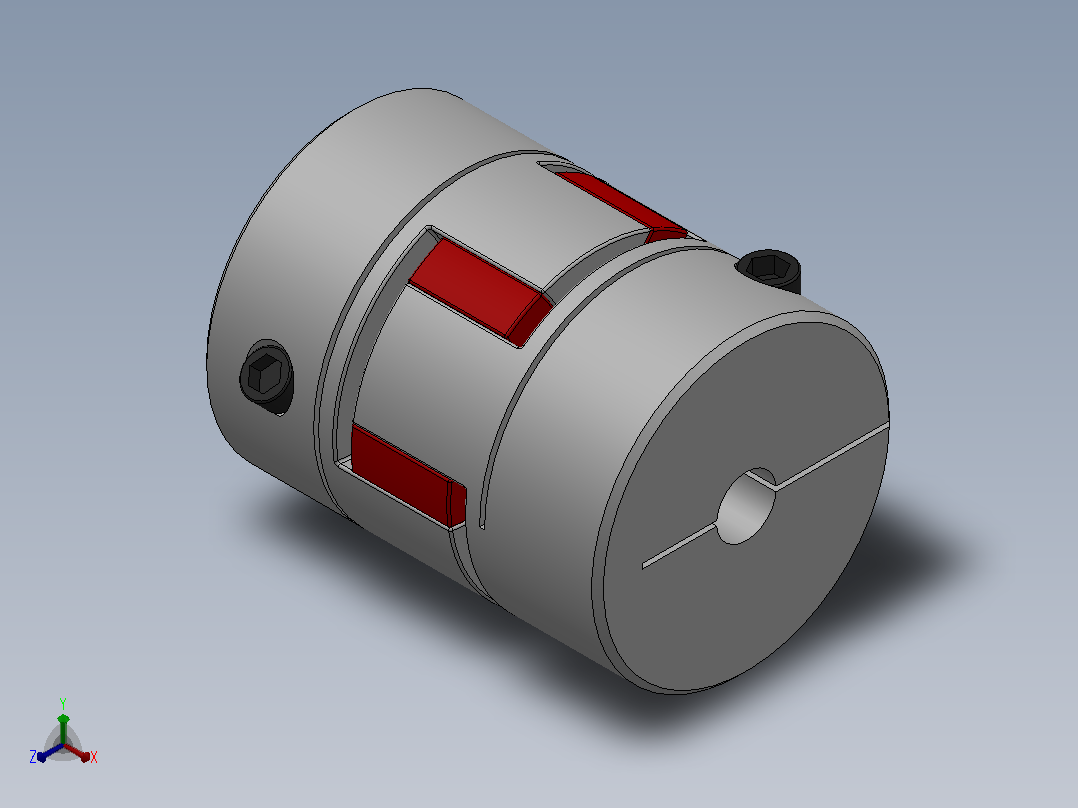LYCA梅花联轴器[LYCA-3040]正等轴测图