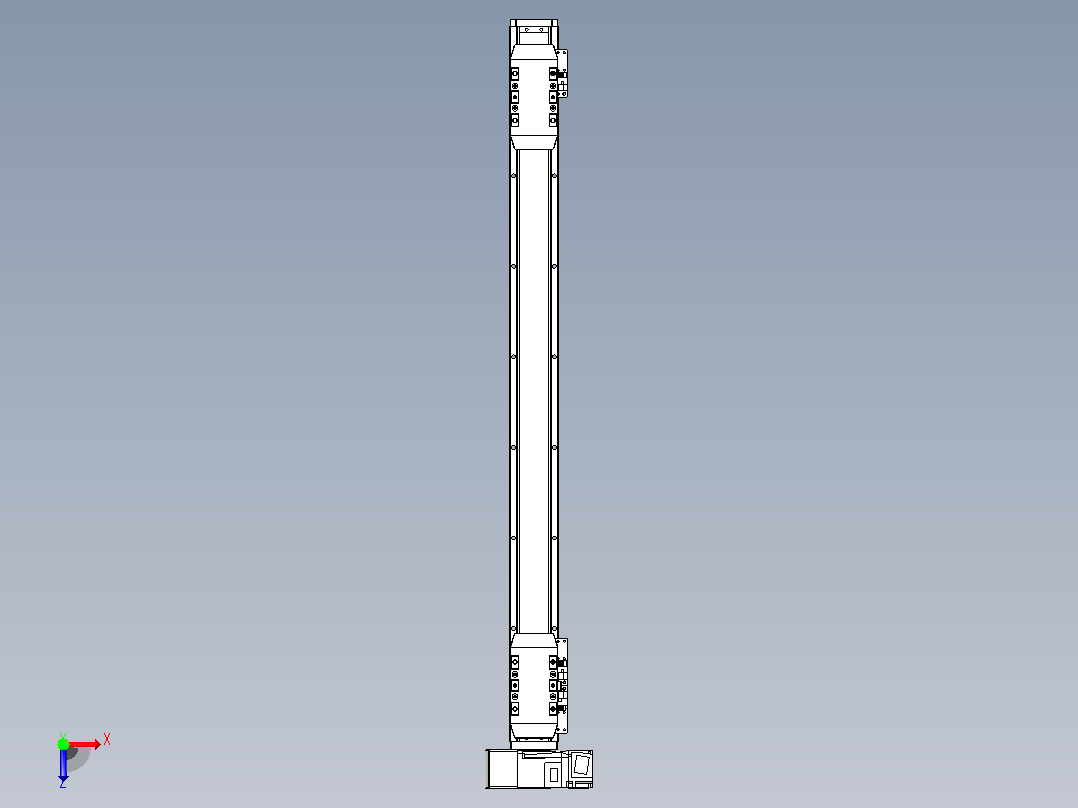 皮带直线轴双滑块型TPA-GCBS-50-P42-L250-LU-M10-N3俯视图