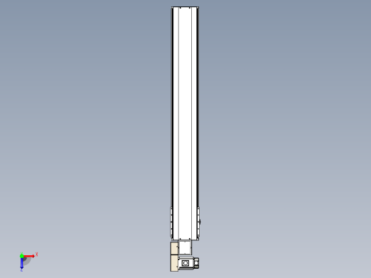 皮带直线轴半封闭可选导轨TPA-HNB-220D-176-L1450-ML-C-P1K-N3俯视缩略图