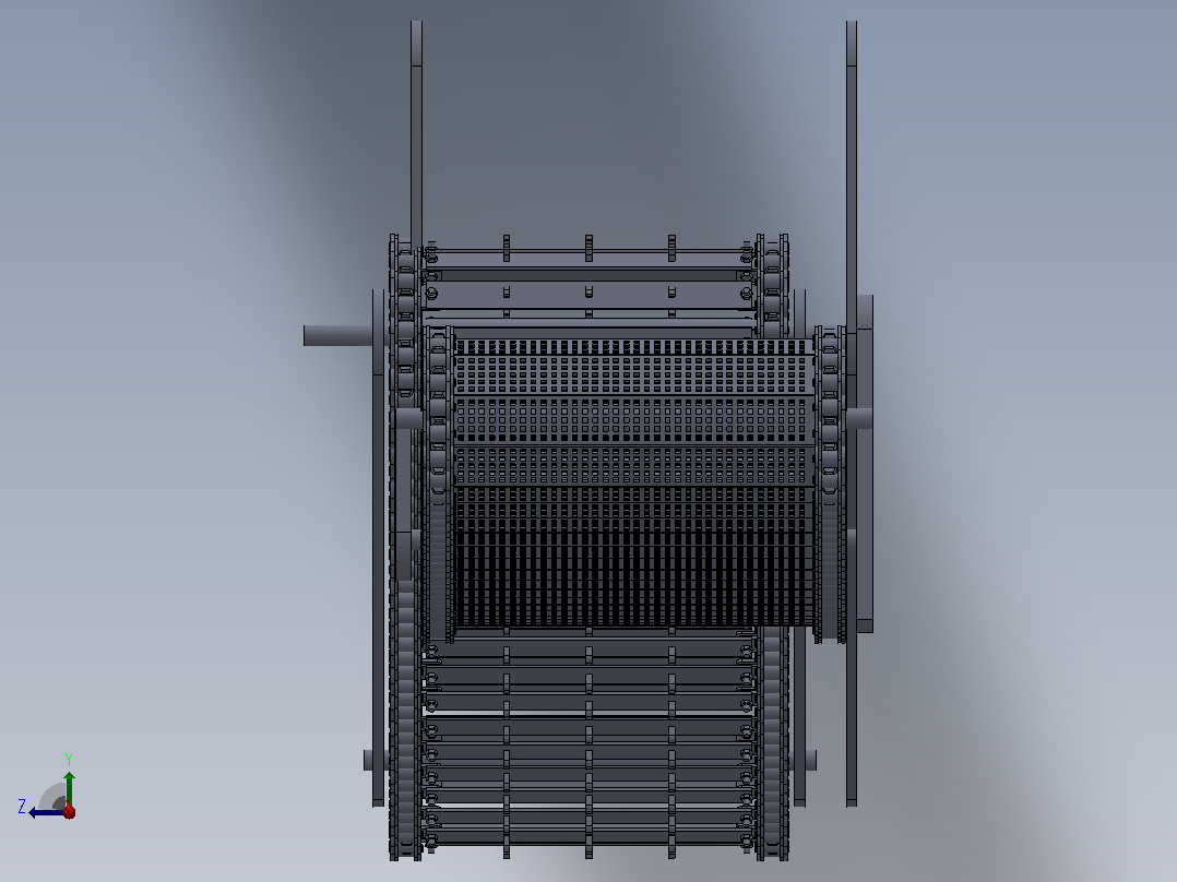 小型水域水面漂浮物收集装置设计  sw +CAD+说明书右视图