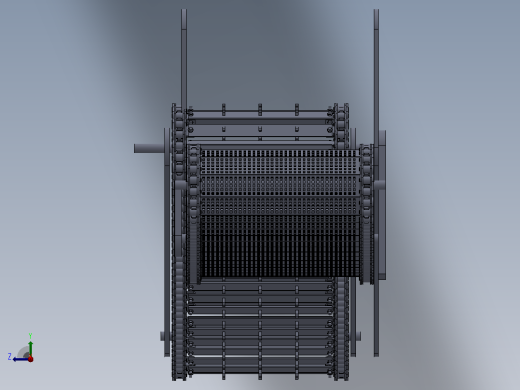 小型水域水面漂浮物收集装置设计  sw +CAD+说明书右视缩略图
