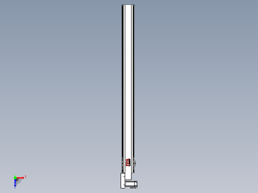 皮带直线轴半封闭可选导轨TPA-HNB-120D-110-L1400-ML-C-P40-N3俯视缩略图